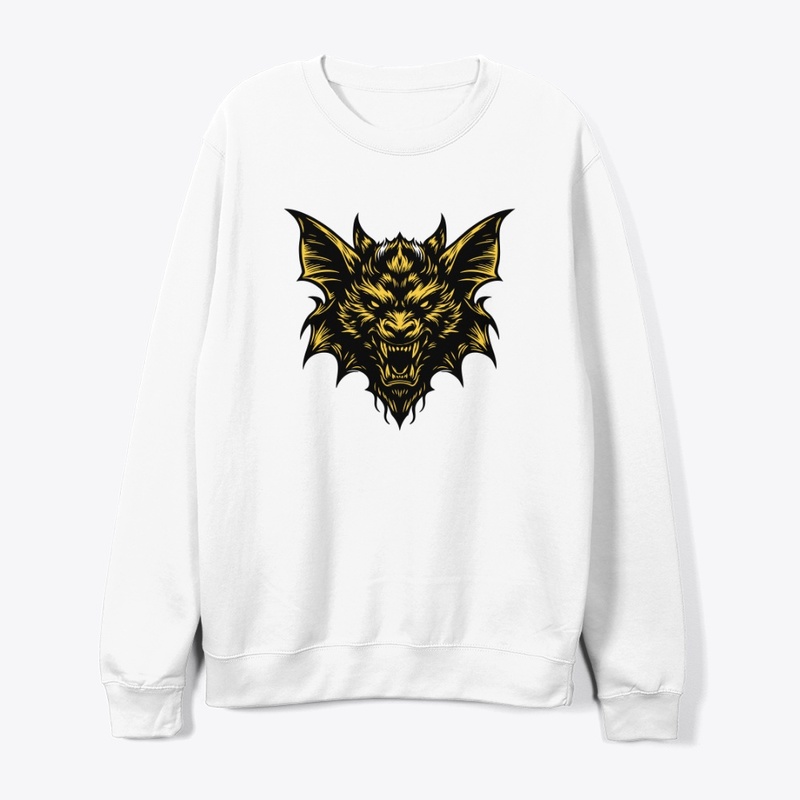 Angry Bat Head Fierce Nocturnal Design