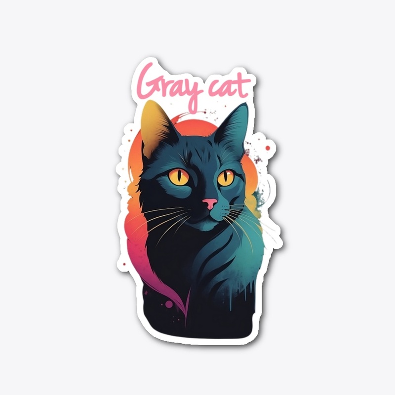 gray cat 