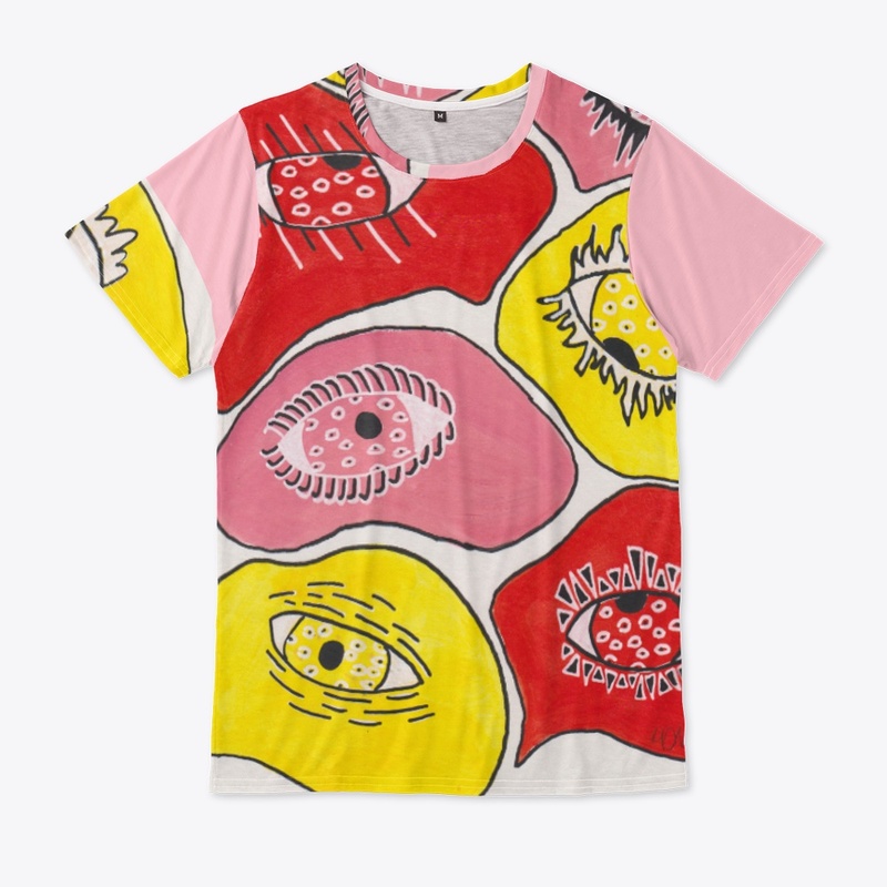 Always Watching Colourful Eye Print