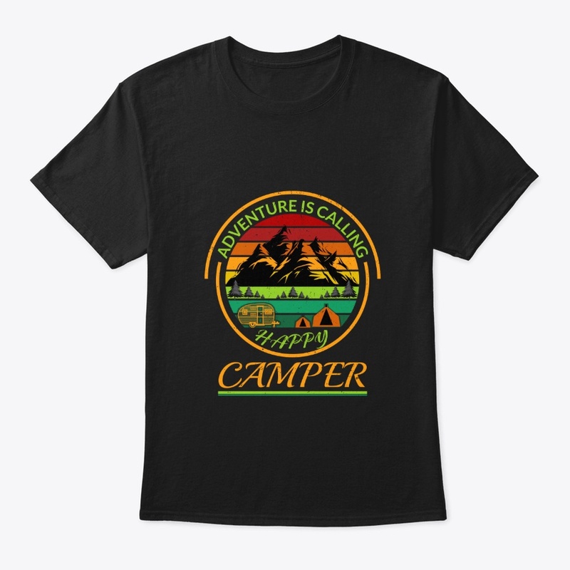 VINTAGE Camping T-Shirt Happy Camper