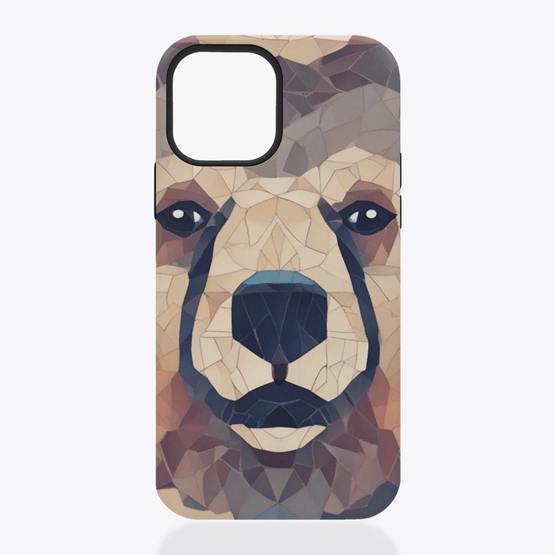 Bear Head Low Poly Design