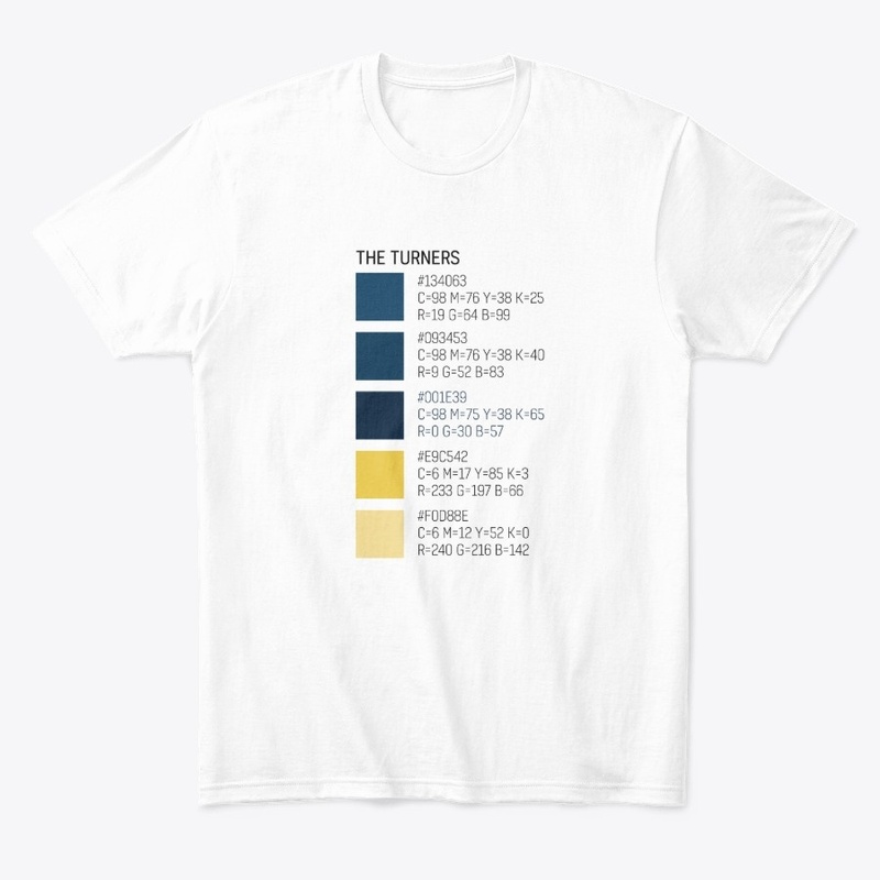 The Turners Band Merch - Color Codes