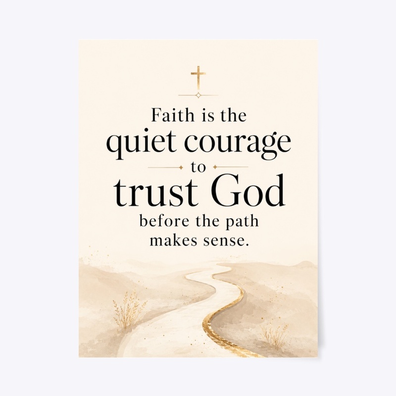 Faith Quiet Courage Print