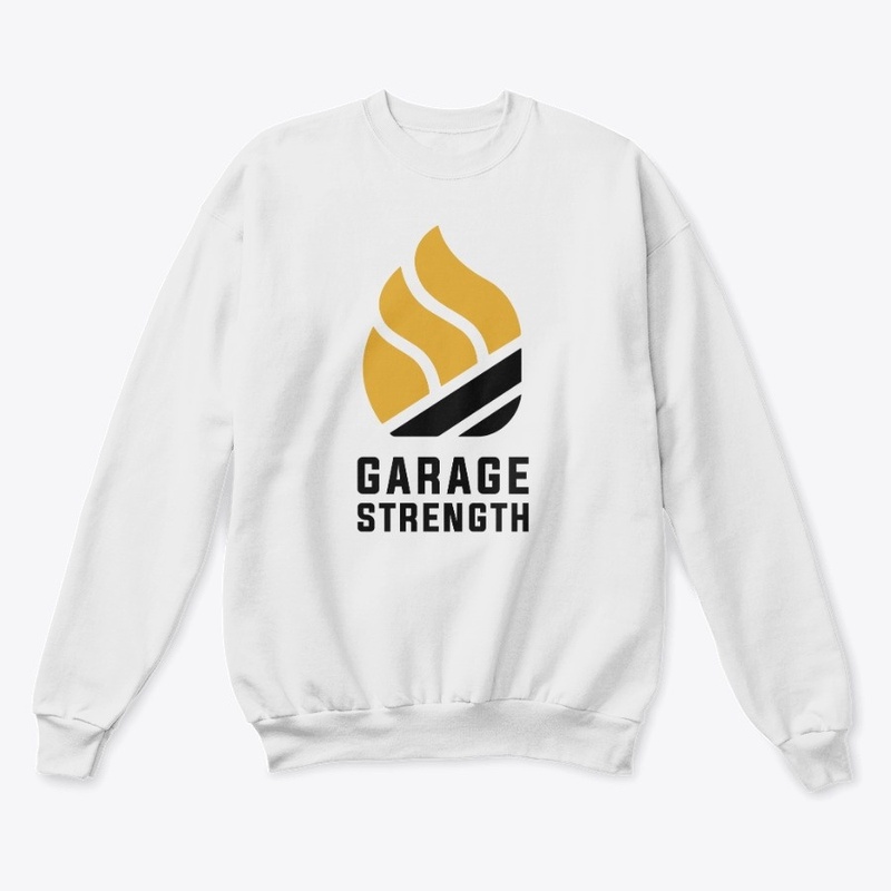 Garage Strength Flame (Vertical White)