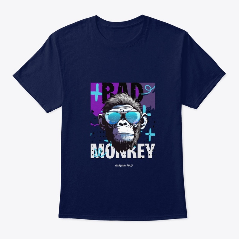 "The Bad monkey" tee by QUANTUM WOLF 