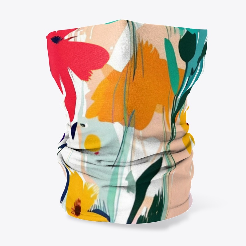 Colorful Vibrant Flowers Pattern Design