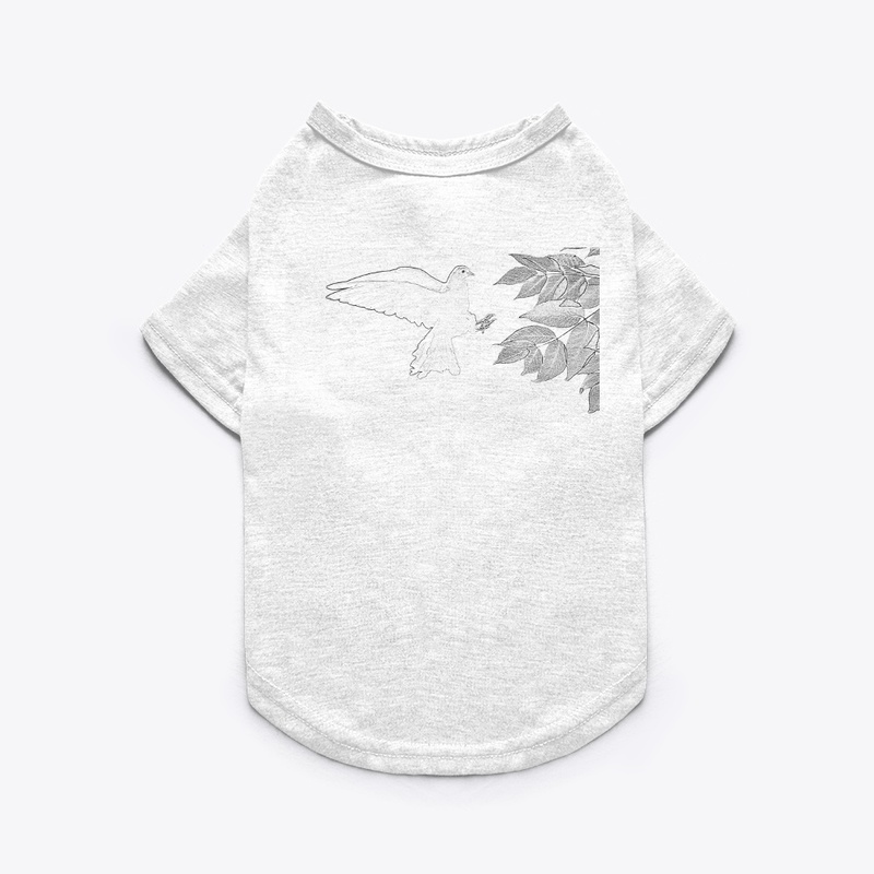 Leaf dove t-shirt and hoodie.