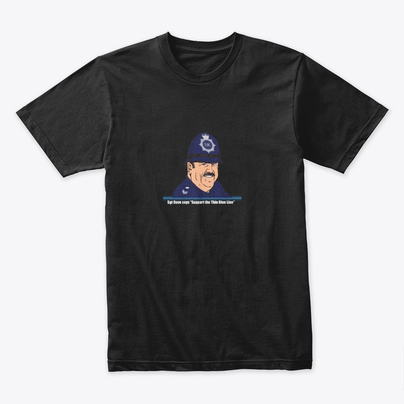Sgt Dave Thin Blue Line Mens T-shirt 2