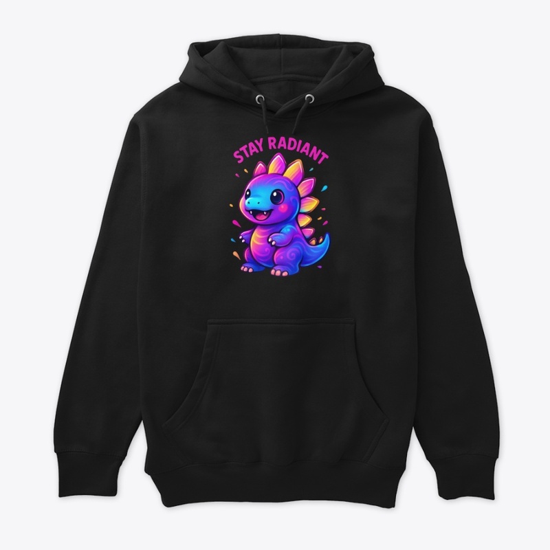Colorful Dino Stay Radiant Graphic