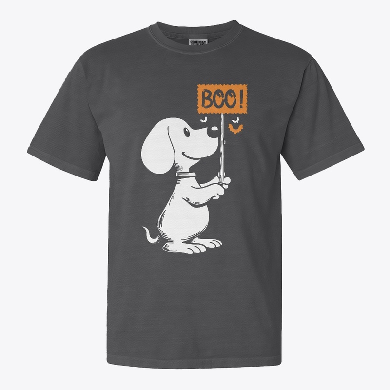 Cute Dog Boo Halloween T-Shirt