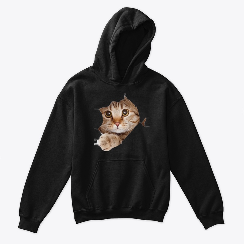 Cat Kids Classic Pullover Hoodie