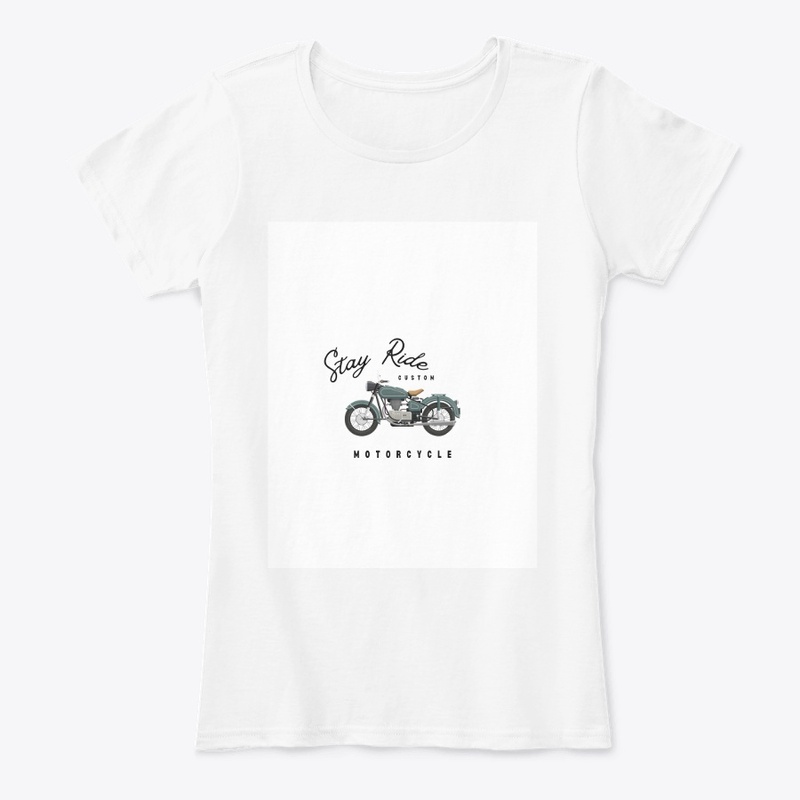 Stay ride custom motorcycle t-shirt