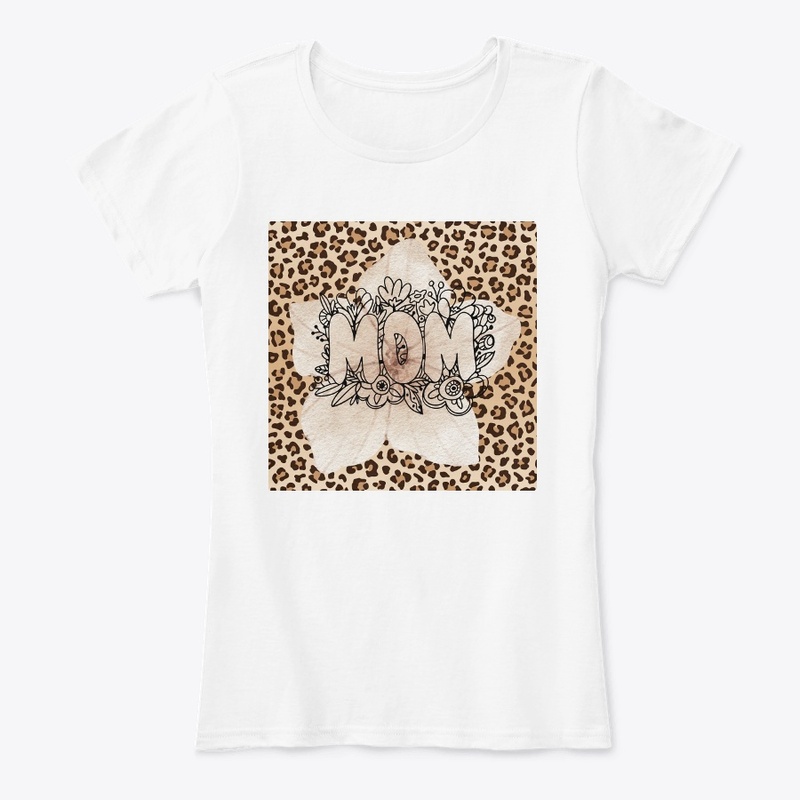 Mom with Cheetah Print & floral pattern