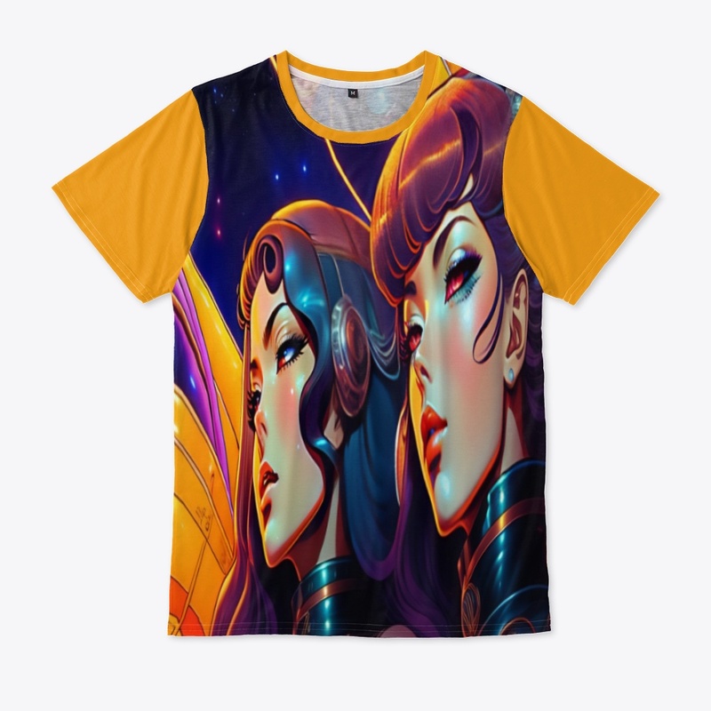 Serious, vintage anime style. face,