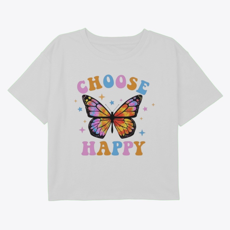 Choose Happy" Butterfly