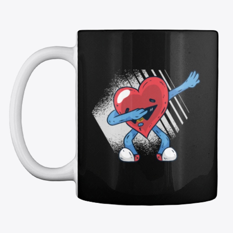 Dabbing Heart Dab Valentines Day Gift