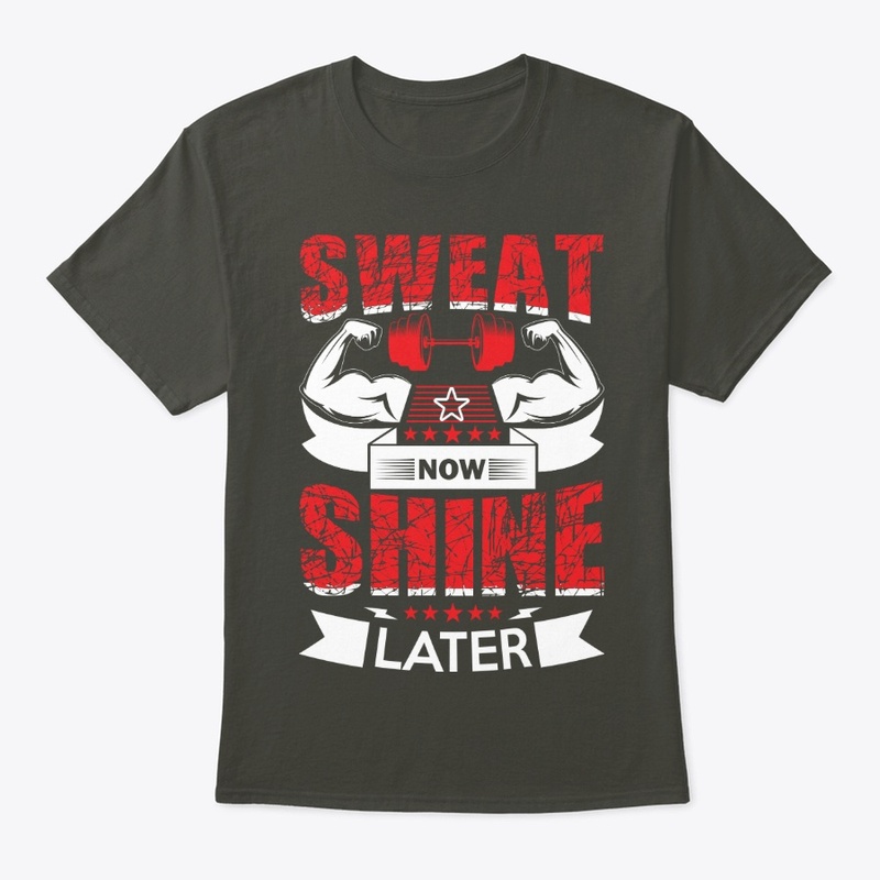 Train Hard – No Excuses Gym Tee