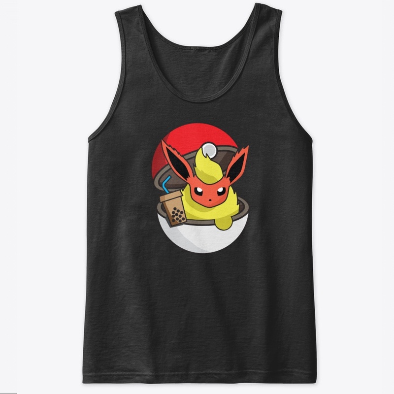 Flaming fox with coffee energy