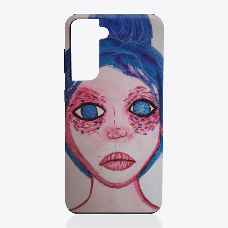 Pink girl art 