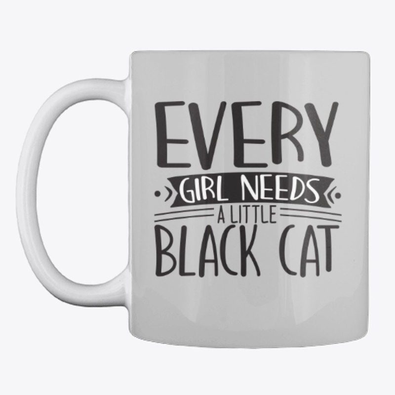 Girl  Needs Black Cat t shirt