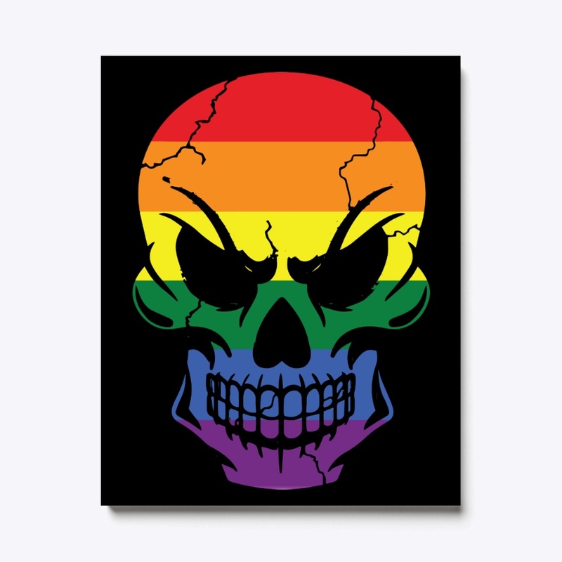 Rainbow Skull