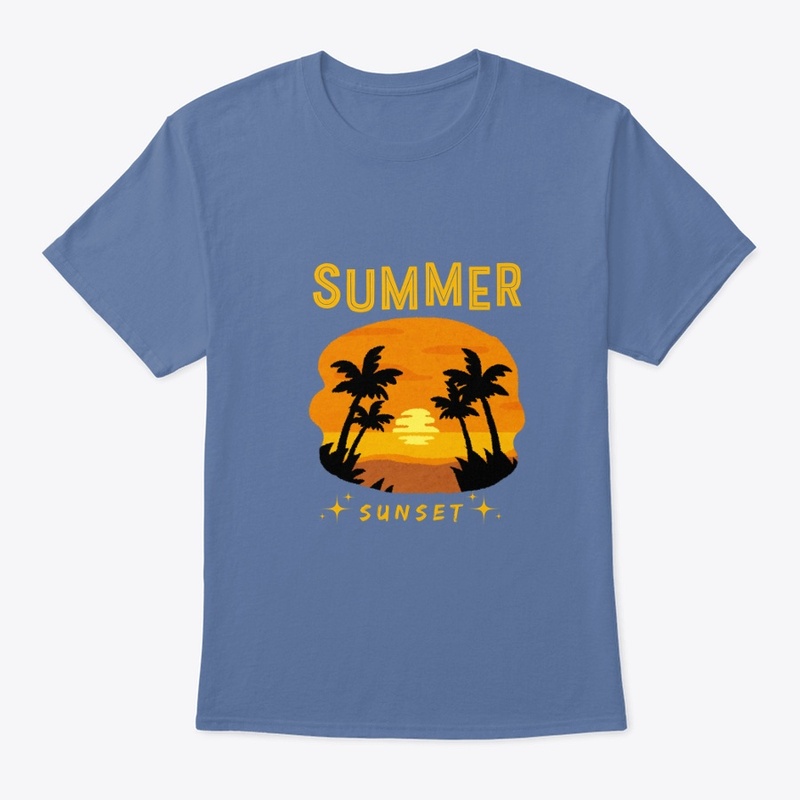 Black And Yellow Summer Sunset T Shirt