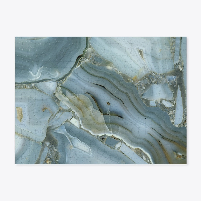 Marbled Blue and Gold Athletic Wear