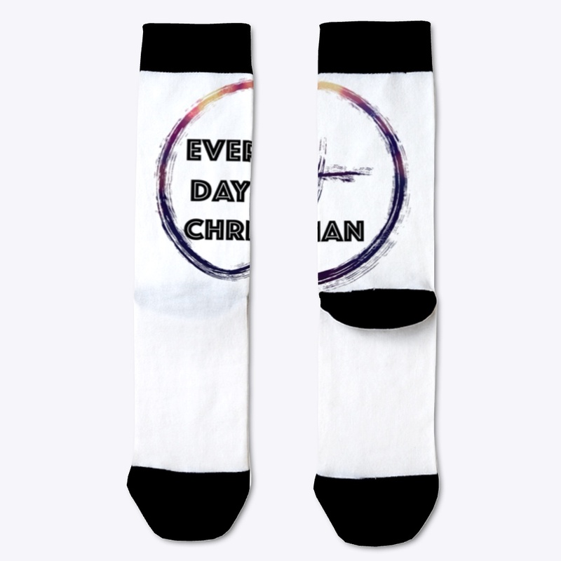 Every Day Christian White Socks