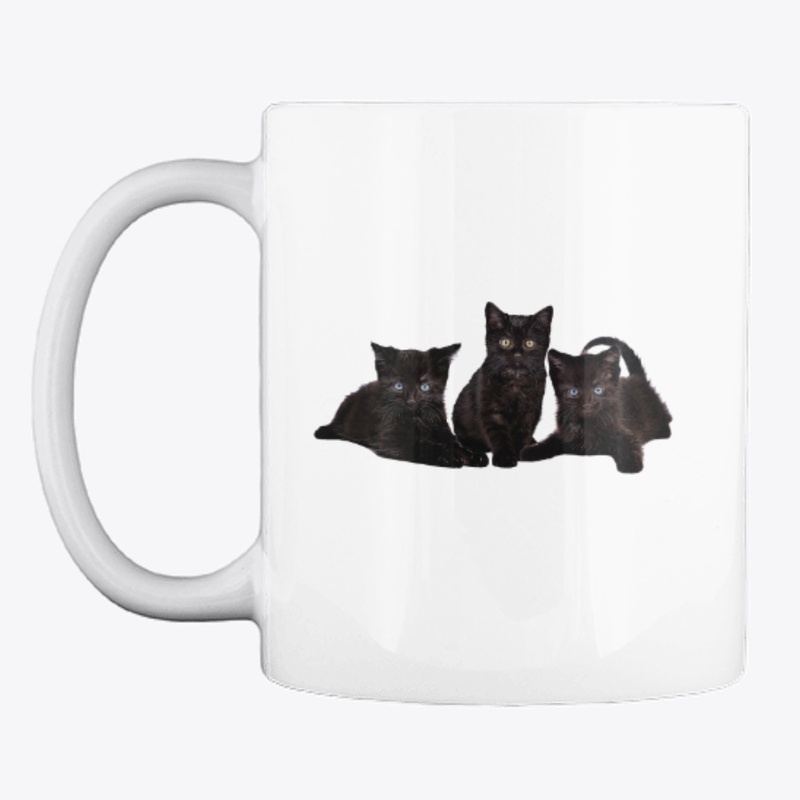 SHN 7 Three paws over Black Cat die cut
