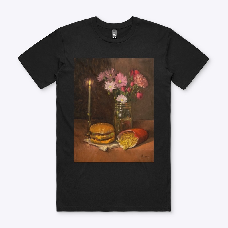Burger and Candle