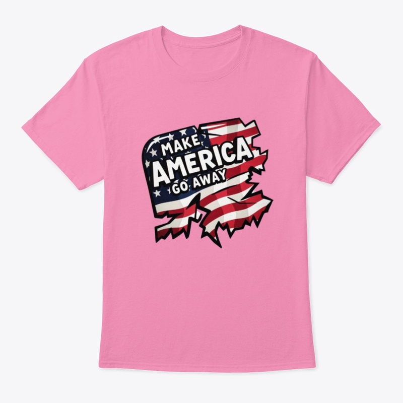 MAGA “Make American Go Away Torn Flag“ 
