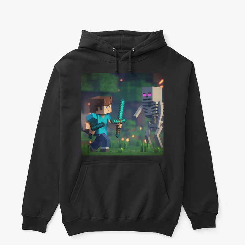Hoodie (Boy fighting skeleton)