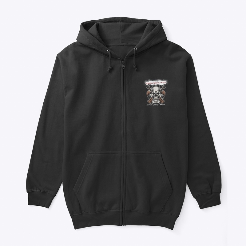Personal Survival Tactics Skull Zip Up