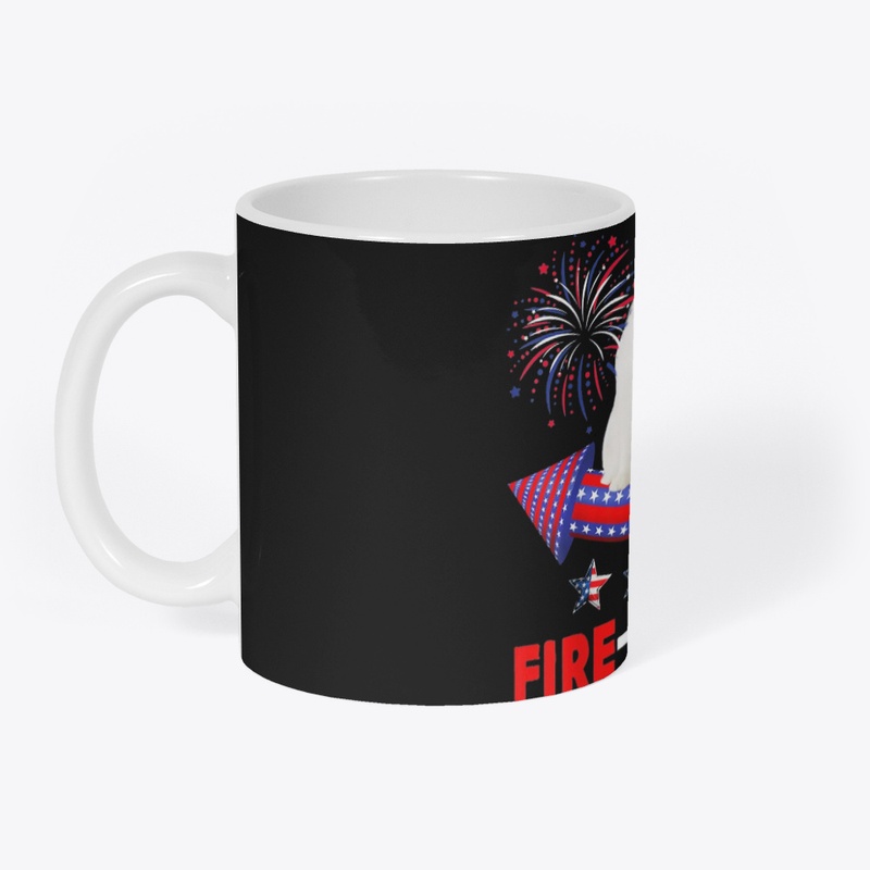 Fire-Meow-Er Cat Riding Firecracker 