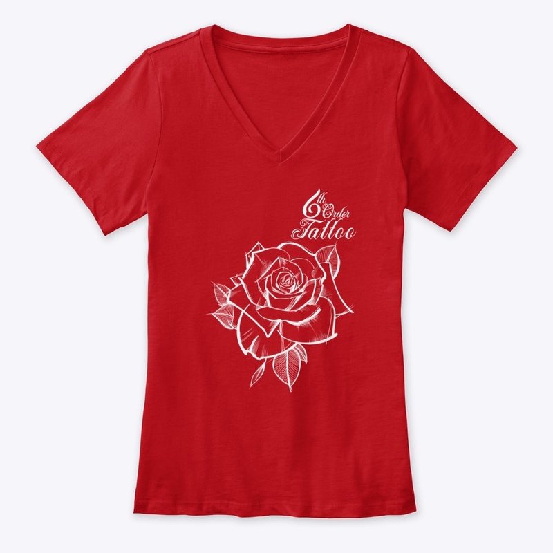Sketchy Rose (White Print)