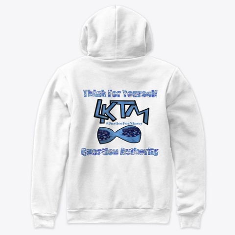 Lktm Official Justice Merch White T-Shirt Back