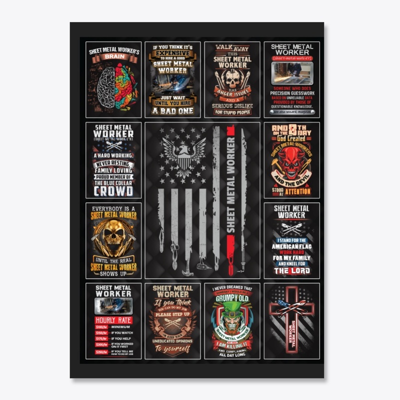 Sheet Metal Worker Collage Product