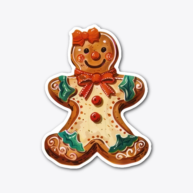 Christmas ginger bread Sticker