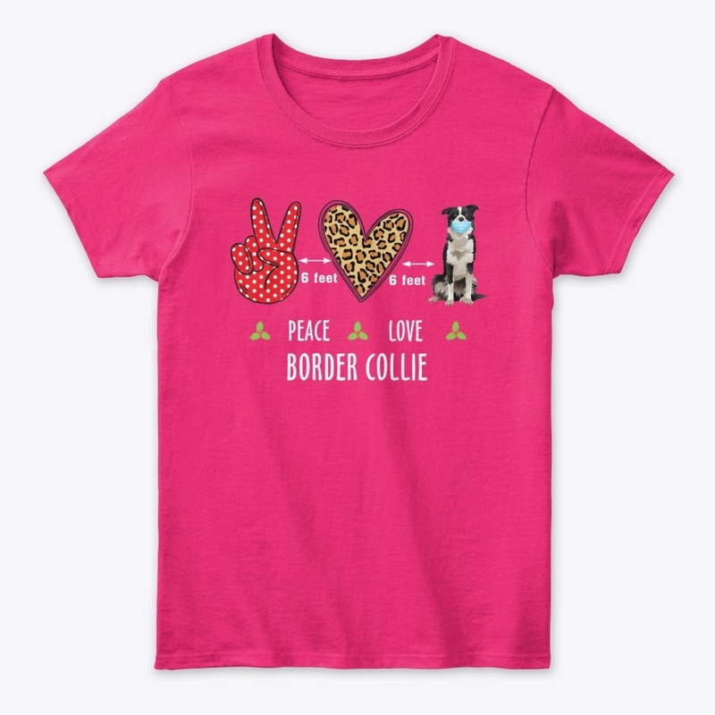  Funny Border collie DogT- shirt