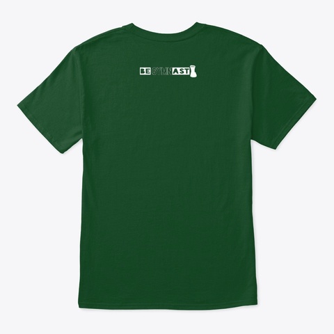 3 Gymnasts   Deep Forest T-Shirt Back
