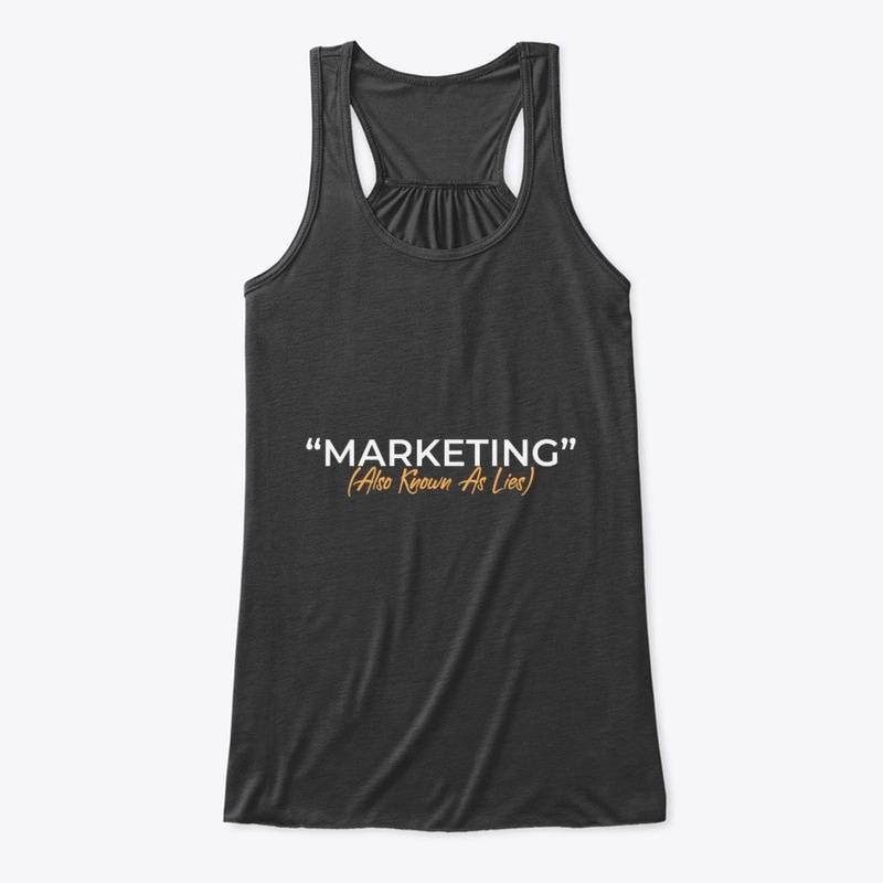Marketing 101, White on Black