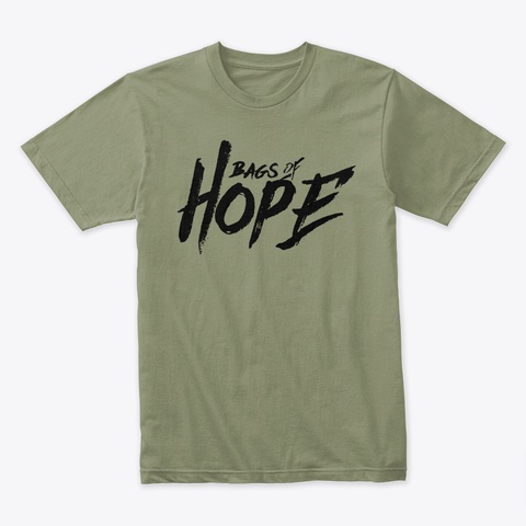 Bags Of Hope '18 Painted Light Olive Camiseta Front