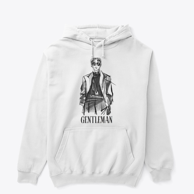 White Black Gentleman T-Shirt 