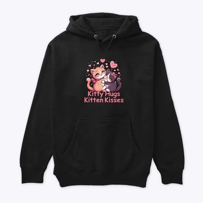 Kitty Hugs & Kitten Kisses Cat T-Shirt 