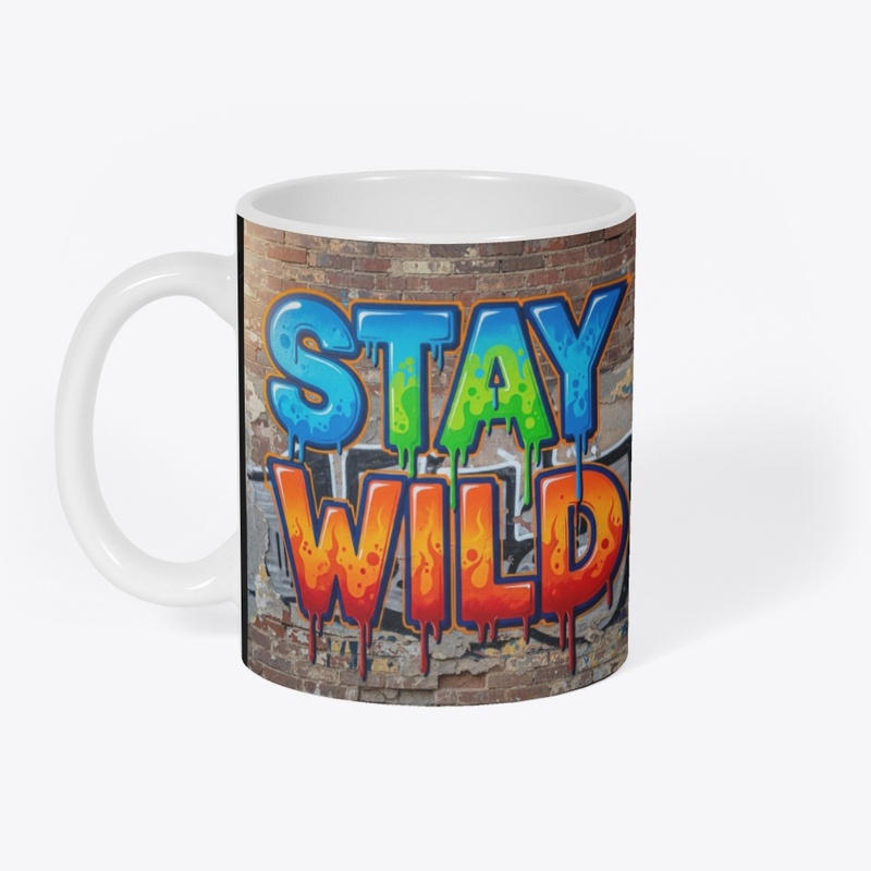Colorful 'Stay Wild' Graffiti Art