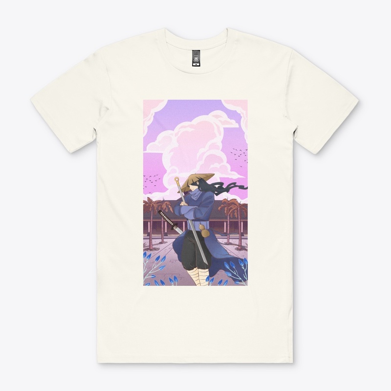 "Samurai Temple Tee - Bold & Elegant"