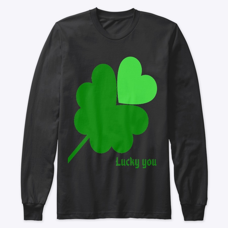 Green Clover Hearts Lucky You