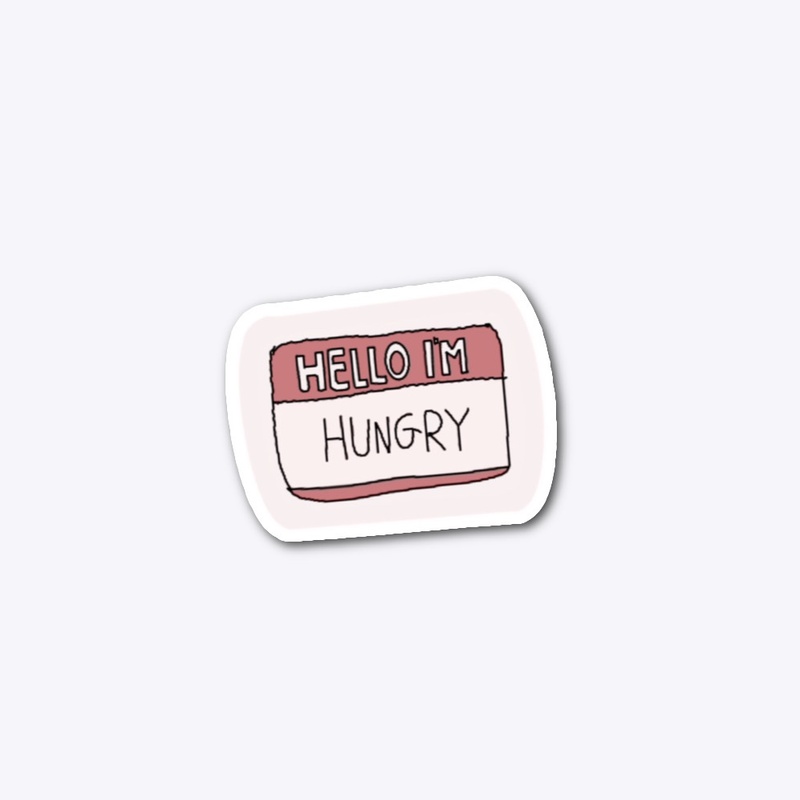 Hello Im Hungry Name Tag