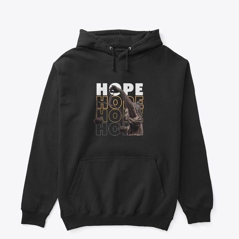 Black and yellow modern hope T Shirt