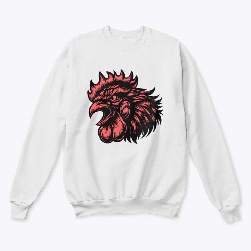 Angry Chicken Head Design